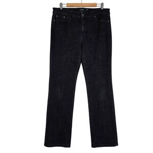 Lauren Ralph Lauren Women's Premier Straight Leg Jeans Stretch Denim Black 12